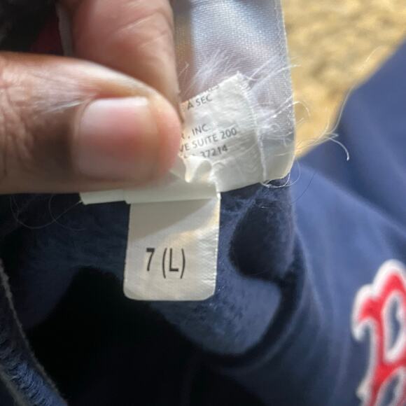 VTG Boston Red Sox Majestic Mens Large MLB Full Zip Sweatshirt Jacket Baseball - Picture 6 of 6